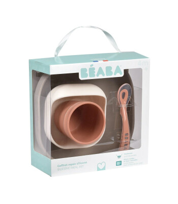 Beaba Silikon Beslenme Seti (4 Parça) // Terracotta - Gazelle