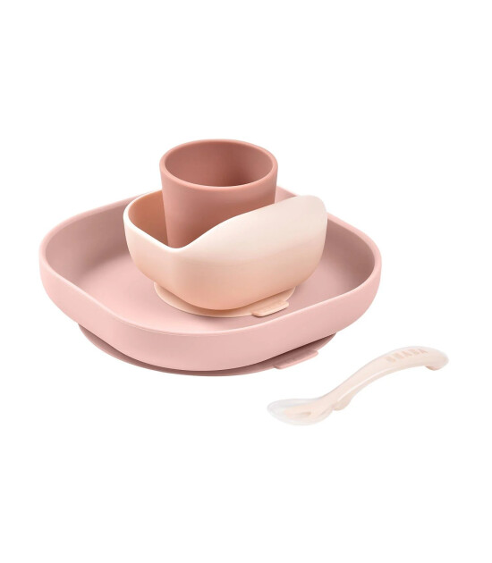 Beaba Silikon Beslenme Seti (4 Parça) // Cotton Candy