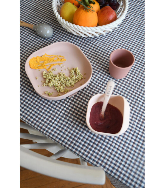 Beaba Silikon Beslenme Seti (4 Parça) // Cotton Candy