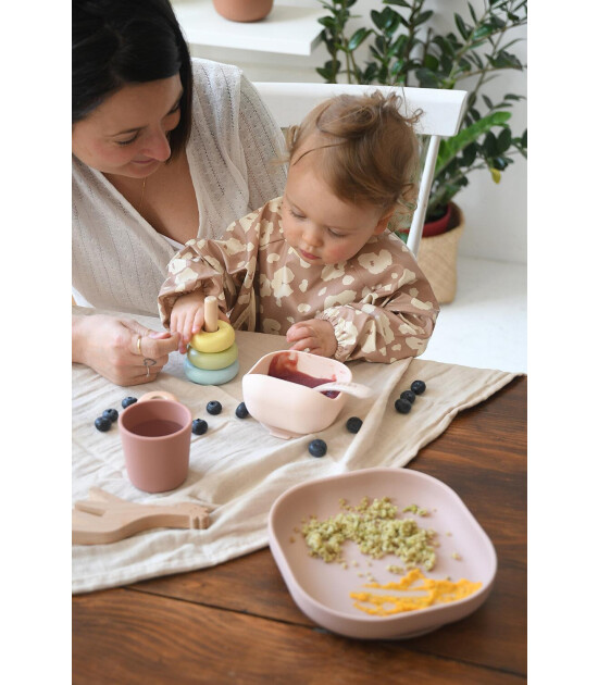 Beaba Silikon Beslenme Seti (4 Parça) // Cotton Candy