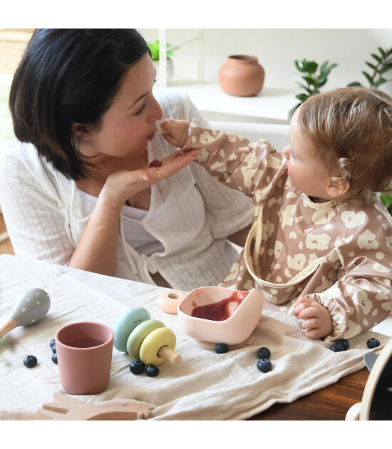 Beaba Silikon Beslenme Seti (4 Parça) // Cotton Candy