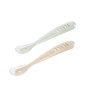 Beaba Silikon Bebek Kaşık Seti // Clay - Misty Green