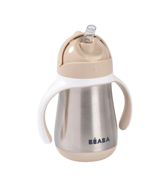 Beaba &Ccedil;elik Termos Pipetli Suluk (250 ml) // Clay