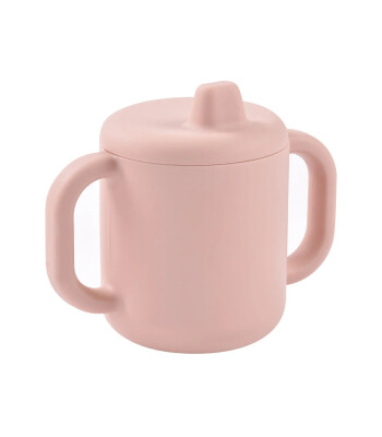 Beaba 2 Kulplu Silikon &Ouml;ğrenme Suluğu, Cotton Candy