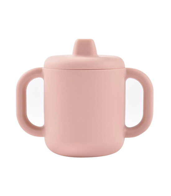 Beaba 2 Kulplu Silikon &Ouml;ğrenme Suluğu, Cotton Candy