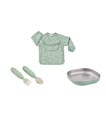Beaba İlk Yemek Setim Çelik, Sage Green