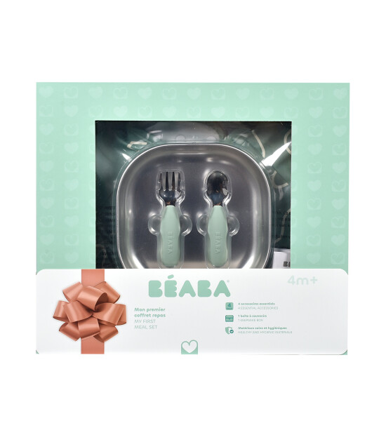 Beaba İlk Yemek Setim &Ccedil;elik, Sage Green