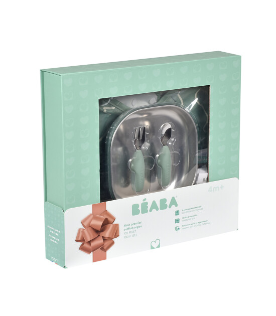 Beaba İlk Yemek Setim &Ccedil;elik, Sage Green