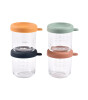 Beaba Bebek Cam Mama Kavanozu Seti 4 Parça (250 ml) //  Sunrise Color Mix
