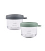 Beaba Bebek cam mama kavanozu 2li set , 150 ml Mineral / 150 ml Sage Green