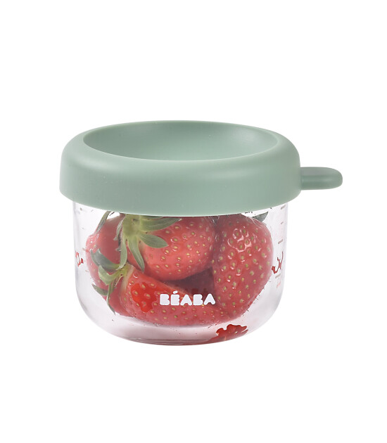 Beaba Bebek cam mama kavanozu 150 ml, Sage Green