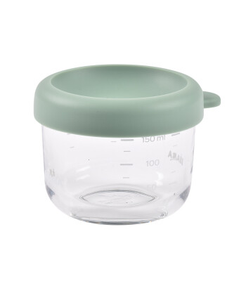 Beaba Bebek cam mama kavanozu 150 ml, Sage Green