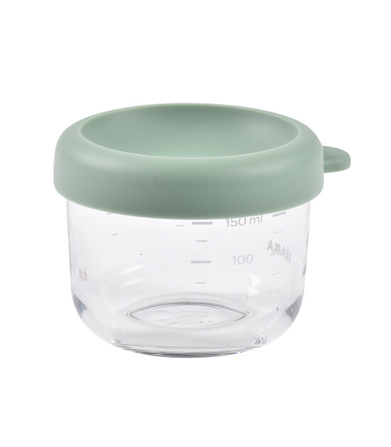 Beaba Bebek cam mama kavanozu 150 ml, Sage Green