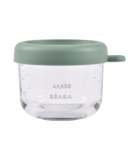 Beaba Bebek cam mama kavanozu 150 ml, Sage Green