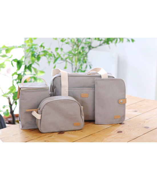 Beaba İzotermik Beslenme Çantası // Canvas - Pearl Grey