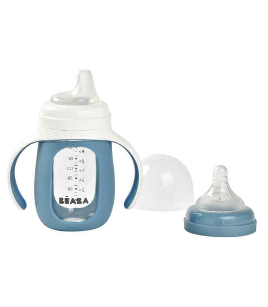 Beaba Cam Biberon ve Suluk (210 ml) // Windy Blue
