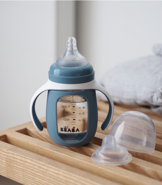 Beaba Cam Biberon ve Suluk (210 ml) // Windy Blue