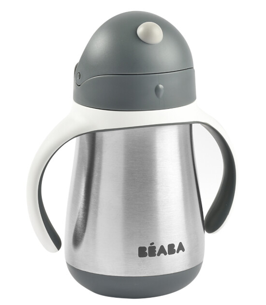 Beaba &Ccedil;elik Termos Pipetli Suluk // Mineral Grey