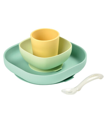 Beaba Silikon Beslenme Seti (4 Parça) // Yellow