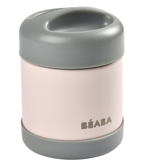 Beaba Paslanmaz Çelik Yemek Saklama Termosu (300 ml) // Dark Mist - Light Pink