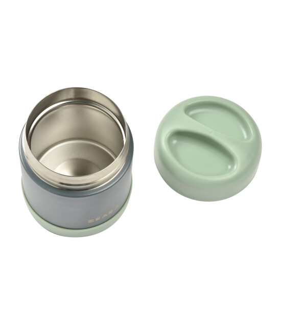 Beaba Paslanmaz Çelik Yemek Saklama Termosu (300 ml) // Mineral Grey - Sage Green