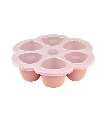 Beaba Silikon Bölmeli Saklama Kabı // Old Pink