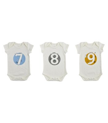Bee Berry Kids Organik GOTS Unisex Zıbın Set // 7-8-9 Ay