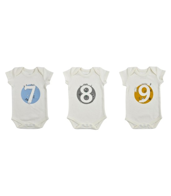 Bee Berry Kids Organik GOTS Unisex Zıbın Set // 7-8-9 Ay