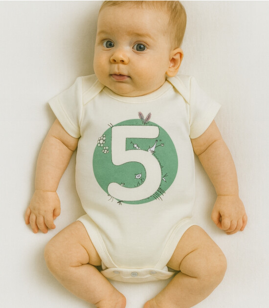 Bee Berry Kids Organik GOTS Unisex Zıbın Set // 4-5-6 Ay