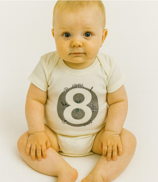 Bee Berry Kids Organik GOTS Unisex Zıbın Set // 7-8-9 Ay