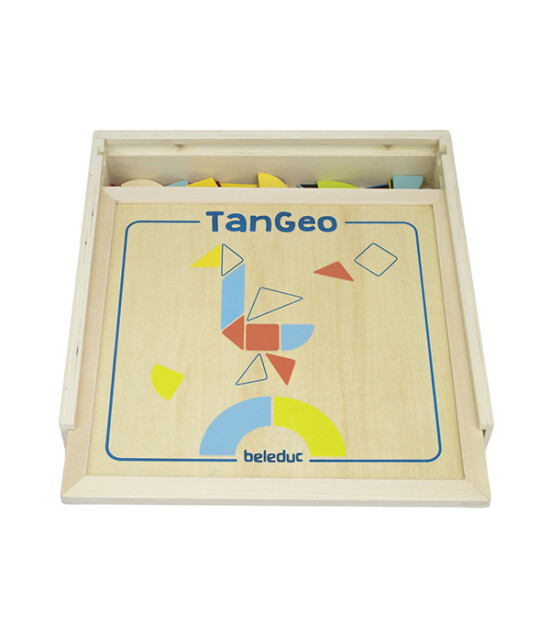 Beleduc Magnetik Tangram Oyunu (70 Ahşap Parça Ve 22 Etkinlik Kartları)