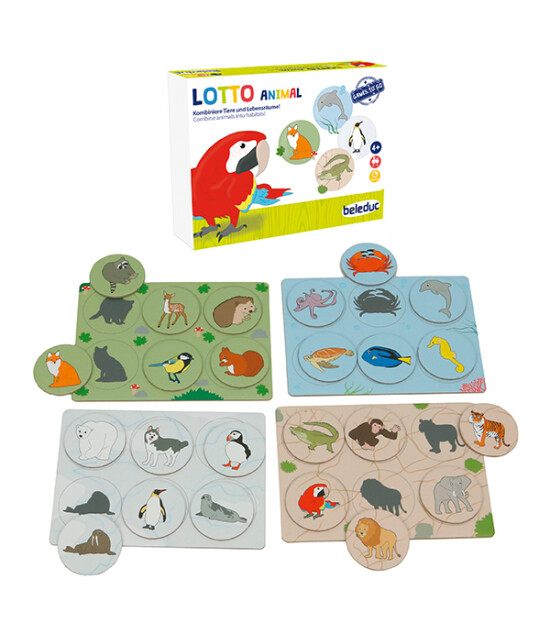 Beleduc  Lotto Animal / Hayvanlar Loto (Mini Oyun)