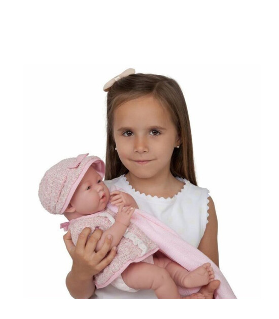 Berenguer Yenidoğan Oyuncak Kız Bebek (38cm) // Pembe Elbise