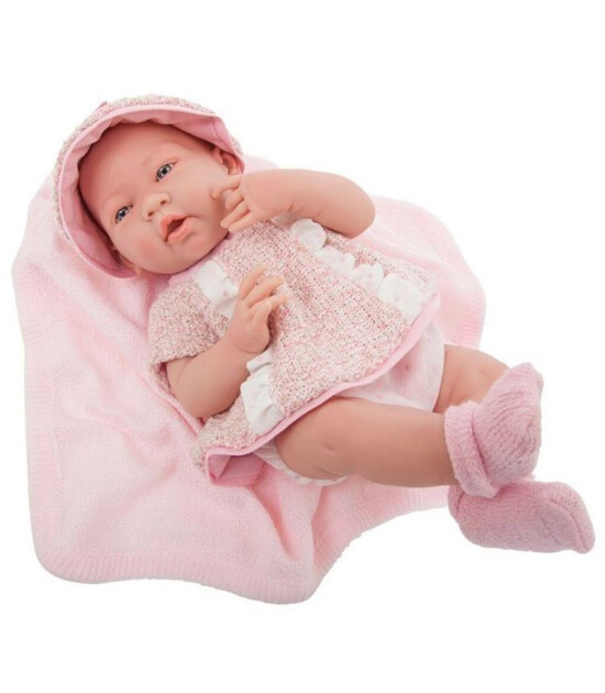 Berenguer Yenidoğan Oyuncak Kız Bebek (38cm) // Pembe Elbise