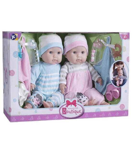 Berenguer Boutique İkiz Oyuncak Bebekler ve Aksesuar Seti