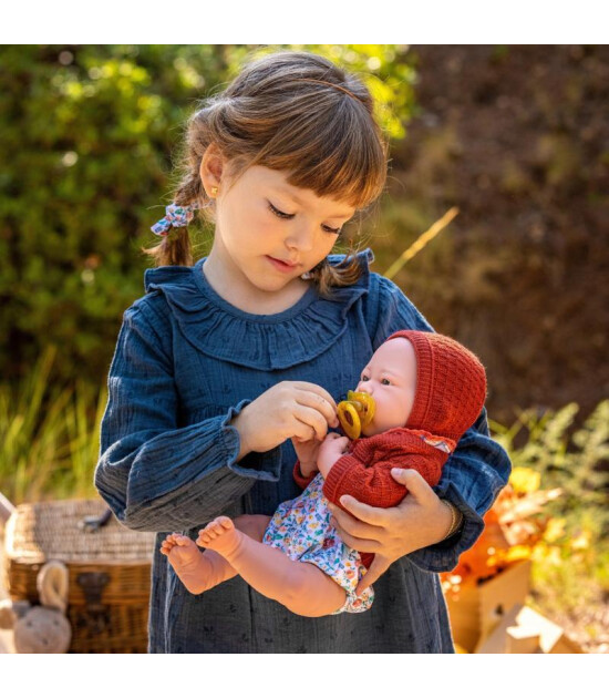 Berenguer Boutique Oyuncak Bebek (38 cm) // Kiremit Hırka ve Kedili