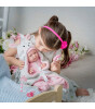 Berenguer Yenidoğan Oyuncak Kız Bebek (39 cm) // Pembe Tavşanlı Battaniye