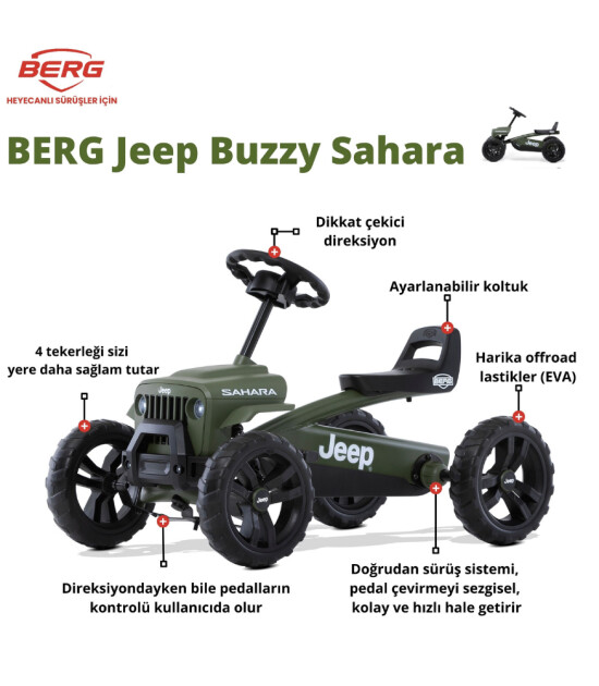Berg Jeep Buzzy Sahara Pedallı Go Kart Bisikleti