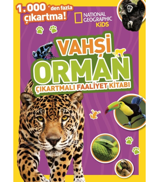 National Geographic Kids Faaliyet Kitabı // Vahşi Orman Çıkartmalı 