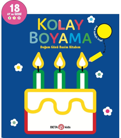 Beta Kids Kolay Boyama Doğum Günü Resim Kitabım