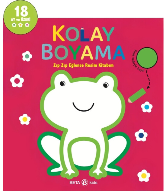 Beta Kids Kolay Boyama Zıp Zıp Eğlence Resim Kitabım