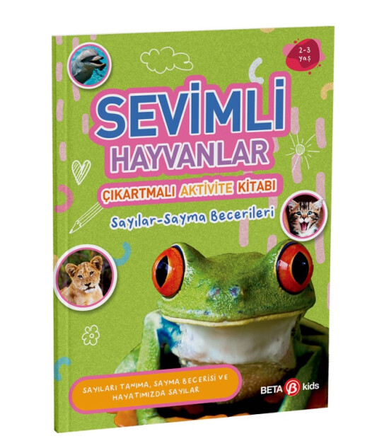 Sevimli Hayvanlar Çıkartmalı Aktivite Kitabı Sayılar-Sayma Becerileri