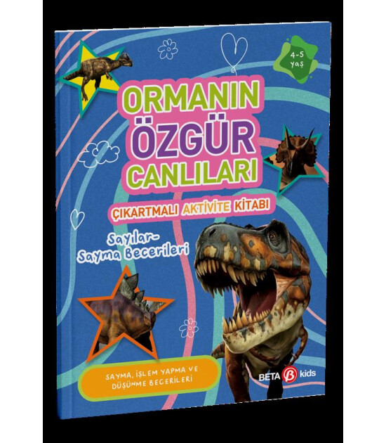 Ormanın Özgür Canlıları Çıkartmalı Aktivite Kitabı Sayılar-Sayma Becerileri