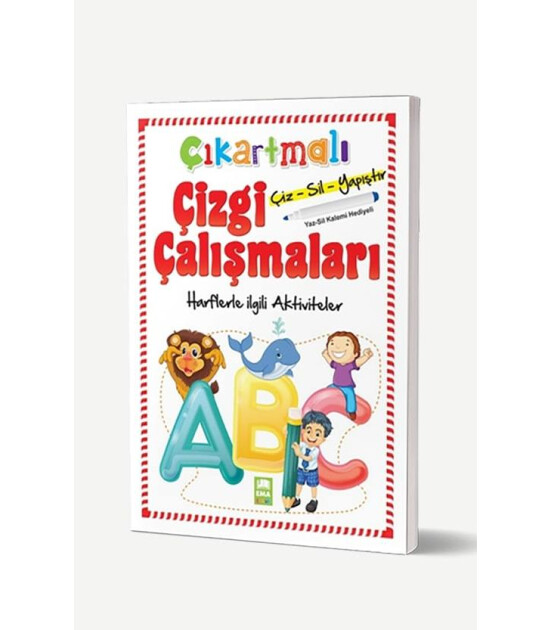 Çıkartmalı Çizgi Çalışmaları-Harflerle ilgili Aktiviteler