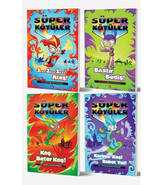Süper Kötüler Set - 4 Kitap