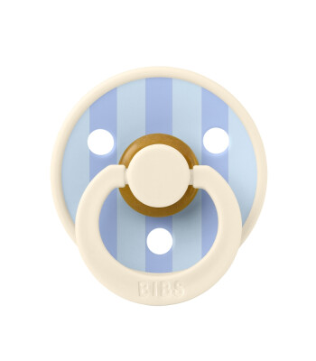 Bibs Studio Kauçuk Emzik // Block - Ivory / Dusty Blue