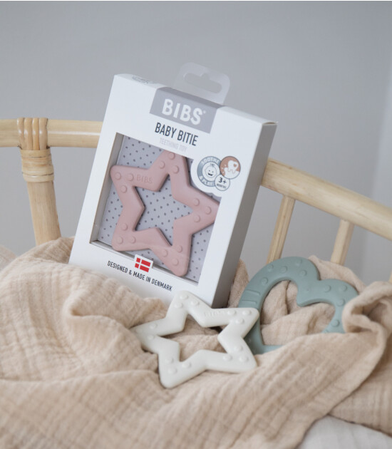 Bibs Baby Bitie Star Diş Kaşıyıcı // Blush