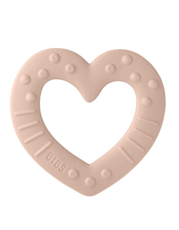 Bibs Baby Bitie Heart Diş Kaşıyıcı // Blush