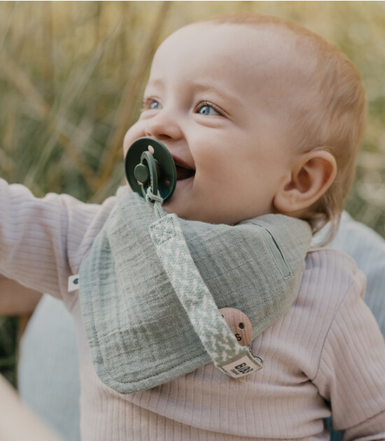 Bibs Müslin Bebek Yaka Bandana // Sage