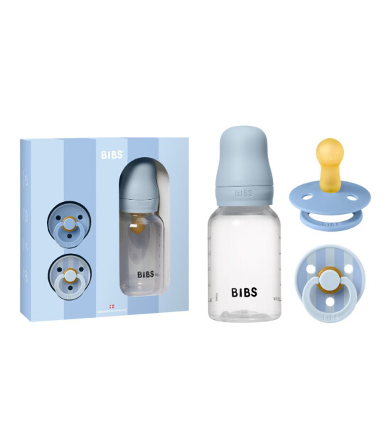 Bibs Studio Colour Emzik Hediye Seti // Baby Blue